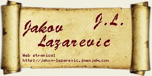 Jakov Lazarević vizit kartica